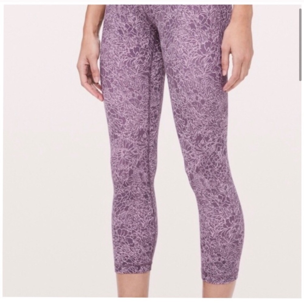 Lululemon Align Pants, Floral Purple